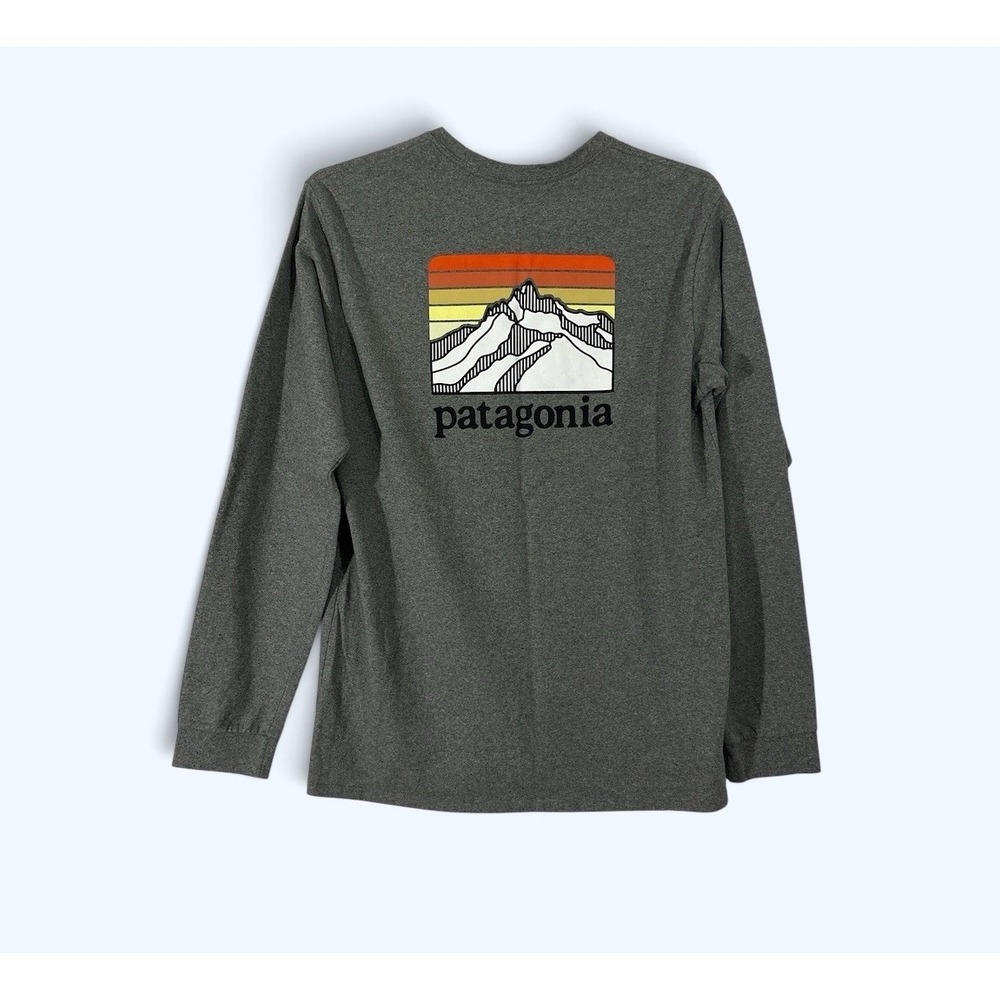 Patagonia Long Sleeve Line Logo Ridge Responsibili-Tee Shirt MENS SMALL